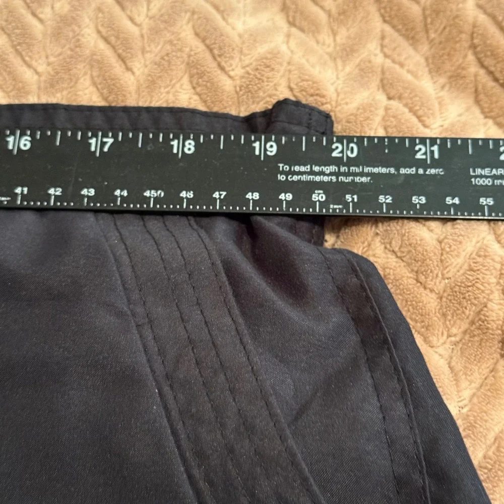 Croft & Barrow Lined Black Swim Shorts. Women Sz 18W, Waist 40